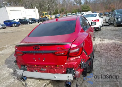 2018 Infiniti Q50 3.0T Red Sport 400 z USA, uszkodzony, nr VIN JN1FV7ARXJM481518